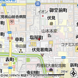 京都府京都市伏見区塩屋町221周辺の地図