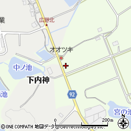 兵庫県三田市広野439周辺の地図