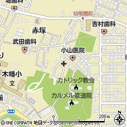 京都府宇治市木幡赤塚63-19周辺の地図