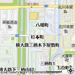 京都府京都市伏見区杉本町周辺の地図