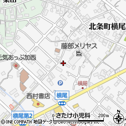 兵庫県加西市北条町横尾245-1周辺の地図