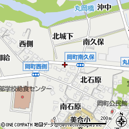 愛知県岡崎市岡町南城下周辺の地図