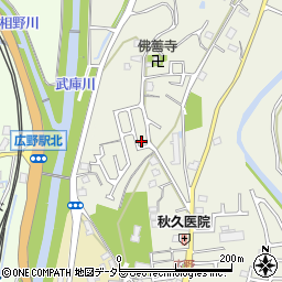 兵庫県三田市宮脇114周辺の地図