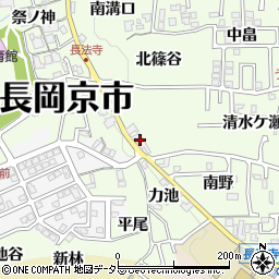 京都府長岡京市長法寺南篠谷周辺の地図