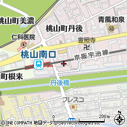 京都府京都市伏見区桃山町丹後18周辺の地図