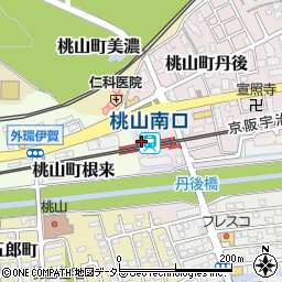 京都府京都市伏見区桃山町丹後3-6周辺の地図