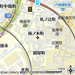 京都府宇治市六地蔵柿ノ木町周辺の地図