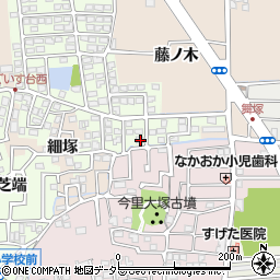 京都府長岡京市うぐいす台23周辺の地図
