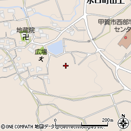 滋賀県甲賀市水口町山上周辺の地図