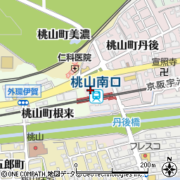 京都府京都市伏見区桃山町丹後4周辺の地図