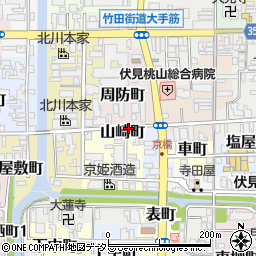 コンセプト伏見山崎町パーキング周辺の地図