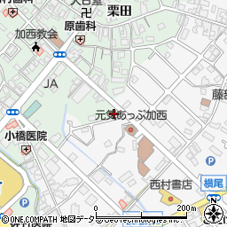 兵庫県加西市北条町栗田20周辺の地図
