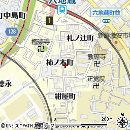京都府宇治市六地蔵柿ノ木町16周辺の地図
