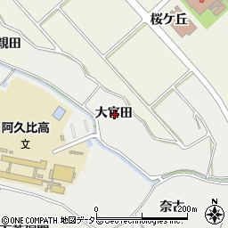 愛知県知多郡阿久比町阿久比大官田周辺の地図