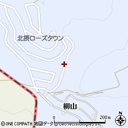 京都府亀岡市東別院町湯谷岳山周辺の地図