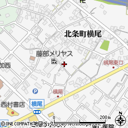 兵庫県加西市北条町横尾679周辺の地図