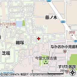 京都府長岡京市うぐいす台25周辺の地図