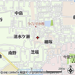 京都府長岡京市うぐいす台52周辺の地図