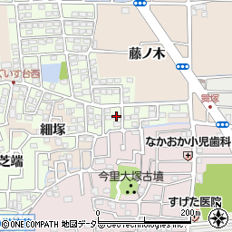 京都府長岡京市うぐいす台22周辺の地図