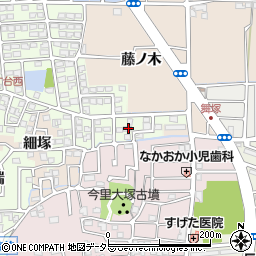京都府長岡京市うぐいす台14周辺の地図