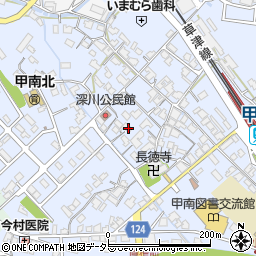 滋賀県甲賀市甲南町深川1974周辺の地図