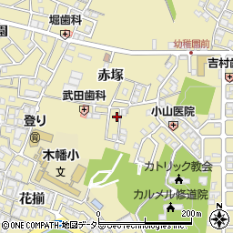 京都府宇治市木幡赤塚45周辺の地図