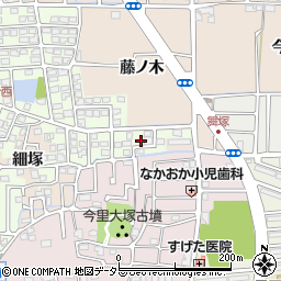 京都府長岡京市うぐいす台15-1周辺の地図