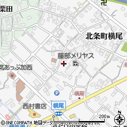 兵庫県加西市北条町横尾242周辺の地図