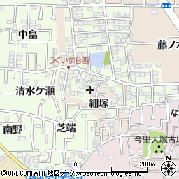 京都府長岡京市うぐいす台48周辺の地図