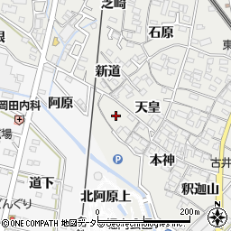 愛知県安城市古井町天皇25周辺の地図