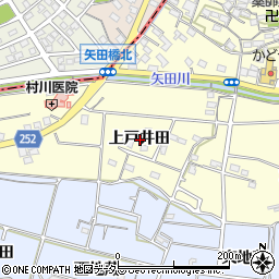 愛知県常滑市矢田上戸井田周辺の地図