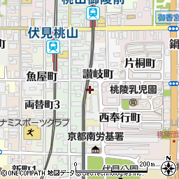 京都府京都市伏見区讃岐町161周辺の地図