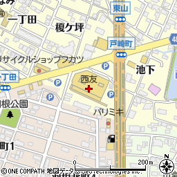 セリア西友岡崎店周辺の地図