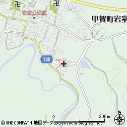 滋賀県甲賀市甲賀町岩室1121周辺の地図