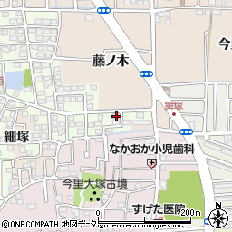 京都府長岡京市うぐいす台17周辺の地図