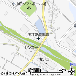 浅井東海物流発泡低温鹿間東倉庫周辺の地図