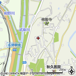 兵庫県三田市宮脇107周辺の地図