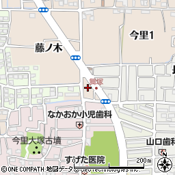 京都府長岡京市今里舞塚周辺の地図