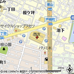 マクドナルド岡崎西友店周辺の地図