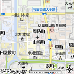 京都府京都市伏見区周防町周辺の地図