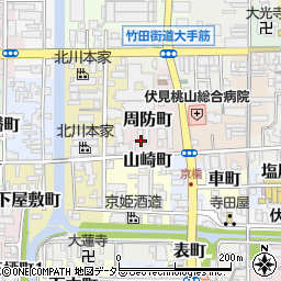 〒612-8368 京都府京都市伏見区周防町の地図