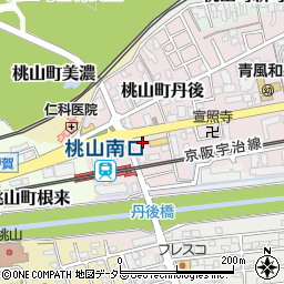 京都府京都市伏見区桃山町丹後10周辺の地図