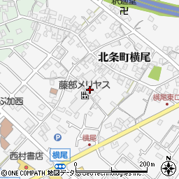 兵庫県加西市北条町横尾683周辺の地図
