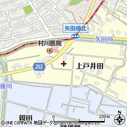 愛知県常滑市矢田戸井田周辺の地図