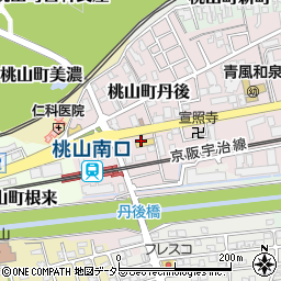 京都府京都市伏見区桃山町丹後周辺の地図