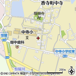 兵庫県姫路市香寺町中寺8周辺の地図