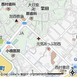 兵庫県加西市北条町栗田31周辺の地図