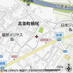 兵庫県加西市北条町横尾637周辺の地図