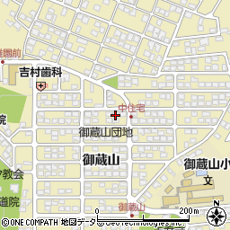 京都府宇治市木幡御蔵山周辺の地図