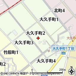 愛知県碧南市大久手町周辺の地図